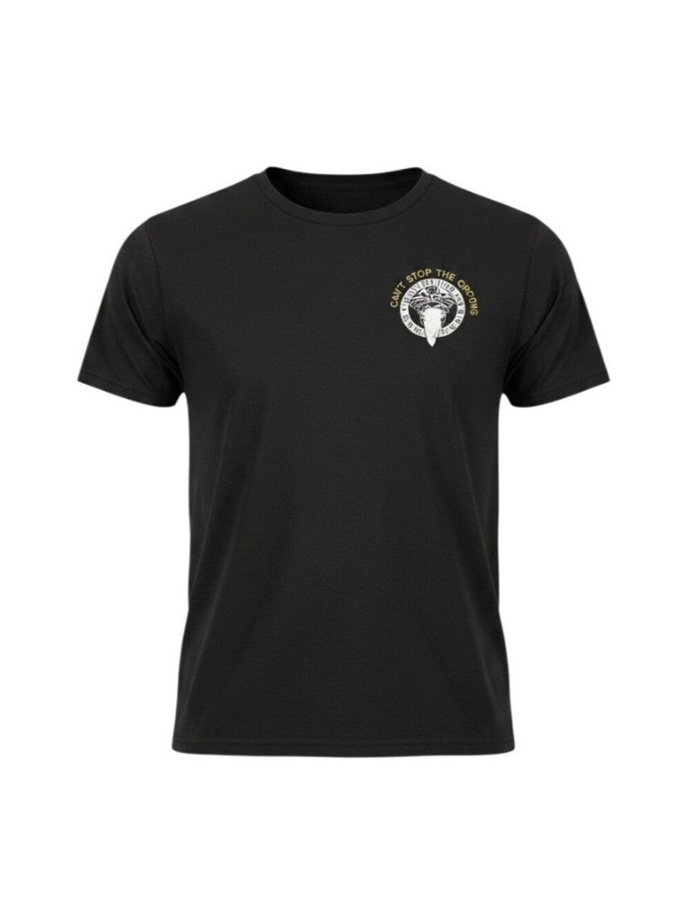Crooks & Castles Mens Black Can't Stop The Crooks Graphic T-Shirt 2XL